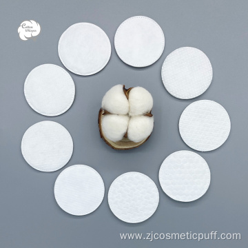 Round cosmetic makeup cotton pad